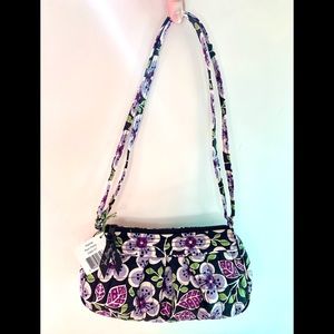 Vera Bradley Frannie Plum Petals Purse